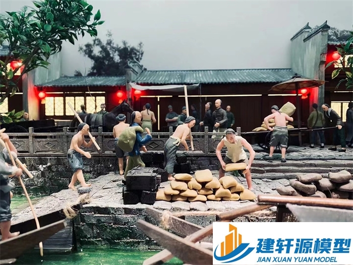 十堰博物馆江南水乡模型