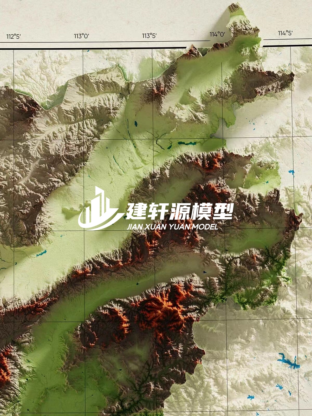十堰地形模型制作