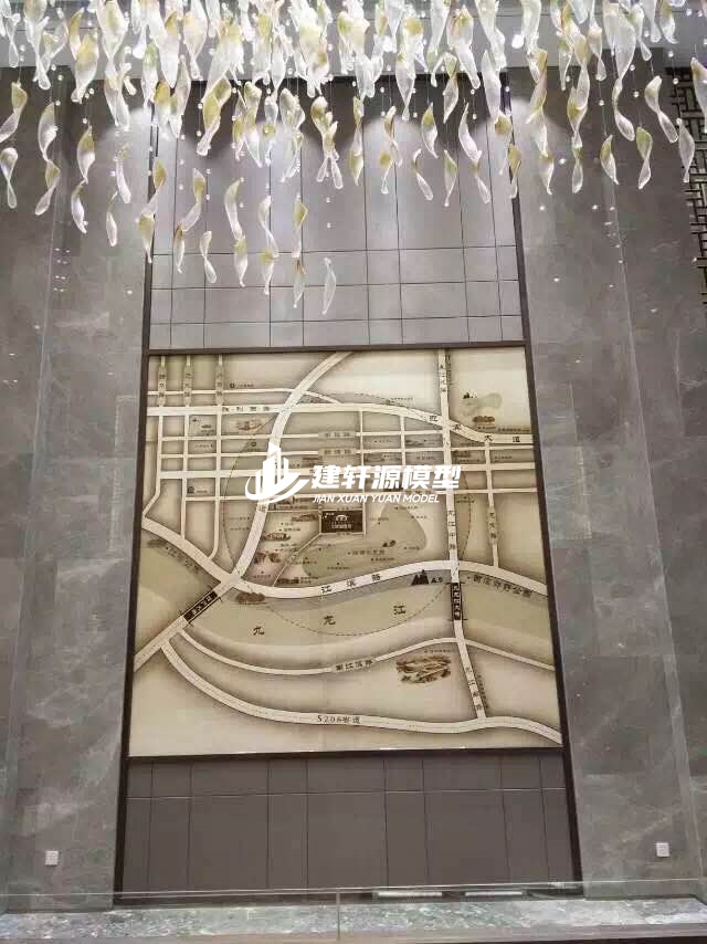 十堰木质壁挂模型